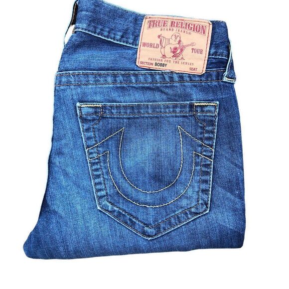 True Religion Jeans Size 32 BOBBY Blue - Picture 9 of 10